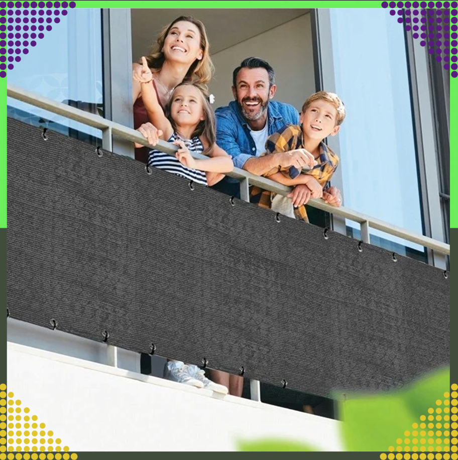 praktická balkónová zástena